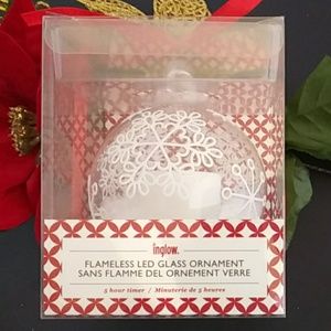 inglow Flameless Glass Christmas Ornament 🕯